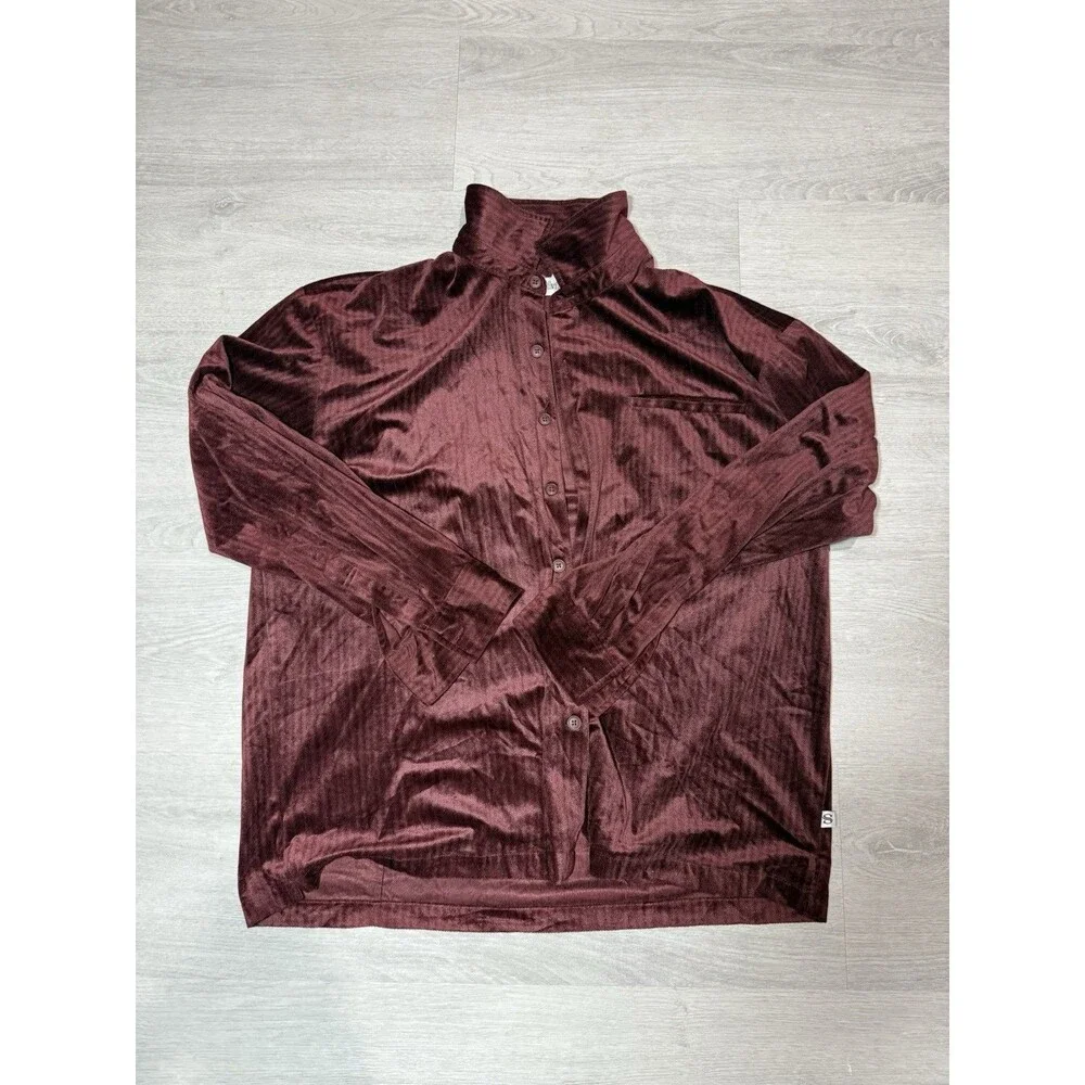 Silver Silk Men’s Burgundy Herringbone 3-Piece Suit Jacket, Vest, 44x30 Pants